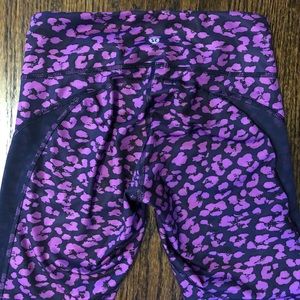 Lululemon leggings purple cheetah
